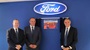 The board standing at the FordStore Preston rebrand site.