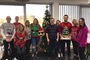 Employees wearing Christmas jumpers for charity.