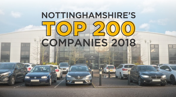 Nottinghamshire's Top 200 Companies 2018.