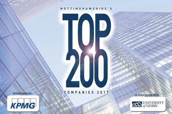 Nottinghamshire's top 200 companies 2017.